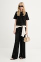 Marc O'Polo штани жіночі з бавовною 5000014516 чорний ZS26