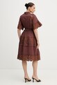 Odzież Silvian Heach sukienka letnia FISIA GPP26296VE brązowy