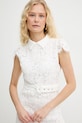 Silvian Heach čipkované šaty GELAO biela GPP26330VE