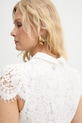 Silvian Heach čipkované šaty GELAO GPP26330VE biela
