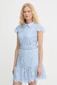 Silvian Heach sukienka koronkowa GELAO niebieski GPP26330VE