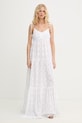 Silvian Heach ljetna haljina od pamuka TAPLA bijela GPP26303VE