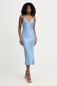 Silvian Heach sukienka bieliźniana z wiskozy RAMET GPP26190VE niebieski ZS26