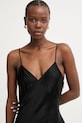 Silvian Heach sukienka bieliźniana z wiskozy RAMET GPP26190VE czarny