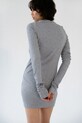 Muuv. sukienka z lyocellem JORDE krot.suk.z.dl.rek.JORDE szary ZS26