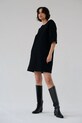 Odzież Muuv. sukienka bawełniana OREE krot.suk.z.kiesz.OREE czarny