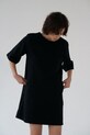 Muuv. sukienka bawełniana OREE czarny krot.suk.z.kiesz.OREE