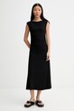Marc O'Polo φόρεμα με βισκόζη μαύρο 5000014100
