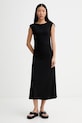 Marc O'Polo φόρεμα με βισκόζη μαύρο 5000014100