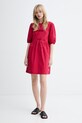 Marc O'Polo rozšířené šaty bavlněné 5000010260 červená ZS26