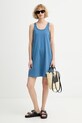 Marc O'Polo φόρεμα βαμβακερό 5000010188 μπλε ZS26
