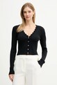 Silvian Heach kardigan RAUEN pozostałe czarny GPP26394CD