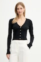 Silvian Heach kardigan RAUEN pozostałe czarny GPP26394CD