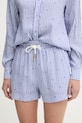 Silvian Heach szorty KAMIS tkanina niebieski GPP26197SH