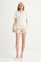 Silvian Heach szorty z dodatkiem lnu RABAD GPP26048SH beżowy ZS26