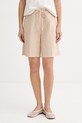 Marc O'Polo σορτς γυναικεία λινά μπεζ 5000014006