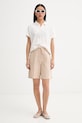 Marc O'Polo σορτς γυναικεία λινά 5000014006 μπεζ ZS26