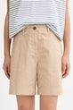 Marc O'Polo Szorty damskie bawełniane z elastanem beżowy 5000014024