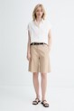 Marc O'Polo kratke hlače ženske z lanom 5000014045 bež ZS26