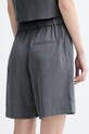Oblačila Marc O'Polo kratke hlače ženske z dodatkom lanu 5000014067 siva
