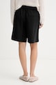 Ρούχα Marc O'Polo σορτς γυναικεία με πρόσμιξη λινού 5000014067 μαύρο