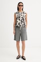 Marc O'Polo Rövidnadrág női vászon 5000014939 szürke ZS26