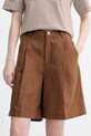 Marc O'Polo pantaloncini da donna con lino marrone 5000011443