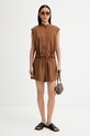 Marc O'Polo rövidnadrág női pamut 5000013534 barna ZS26