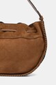 Akcesoria Marc O'Polo torebka damska zamszowa 5000010852 brązowy