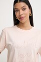 Silvian Heach t-shirt damski bawełniany SEIPONE różowy GPP26412TS