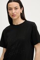 Silvian Heach T-shirt damski bawełniany SEIPONE czarny GPP26412TS