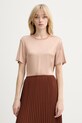 Silvian Heach bluzka RESANA z elastanem beżowy GPP26191BL