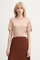 Silvian Heach bluzka RESANA z elastanem beżowy GPP26191BL