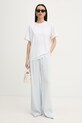 Silvian Heach t-shirt damski bawełniany z elastanem SEDIBANA GPP26093TS biały ZS26