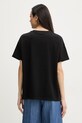 Odzież Silvian Heach t-shirt damski bawełniany z elastanem SEDIBANA GPP26093TS czarny