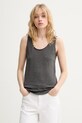 Marc O'Polo top damski bawełniany szary 5000014109