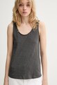 Marc O'Polo top damski bawełniany szary 5000014109