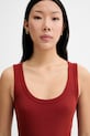 Marc O'Polo top damski bawełniany z elastanem czerwony 5000014120