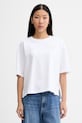 Oblečení Marc O'Polo tričko dámské bavlněné 5000014124 bílá