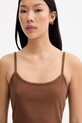 Marc O'Polo top pentru femei, cu bumbac maro 5000010158