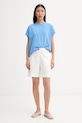 Marc O'Polo T-shirt damski bawełniany 5000009995 niebieski ZS26