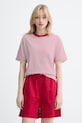 Marc O'Polo kratka majica ženska bombažna bordo 5000010012