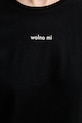 Muuv. T-shirt damski bawełniany WOLNO MI tshirt.WOLNOMI czarny