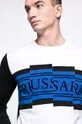 čierna Trussardi - Pánske tričko s dlhým rukávom