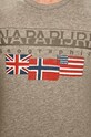 Napapijri - Pánske tričko s dlhým rukávom N0YITY sivá