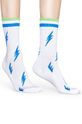 Happy Socks - Ponožky Athletic Sock Flash biela