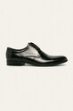 Wojas - Kožené poltopánky elegantné čierna 903651