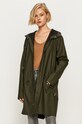 Rains - Kurtka przeciwdeszczowa 1202 Long Jacket 1202.03 zielony AW21