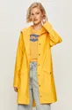 Rains - Kurtka przeciwdeszczowa Long Jacket 1202 żółty