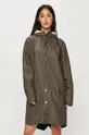 Rains - Kurtka przeciwdeszczowa  Long Jacket 1202 szary